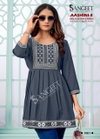 Aashini 3 By Sangeet Rayon Embroidery Ladies Top Exporters In India